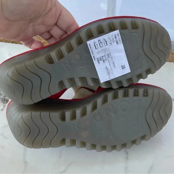 COPY - Fly London Ylfa Scarlet Red Leather Lace sandals size 8 - Picture 6 of 14